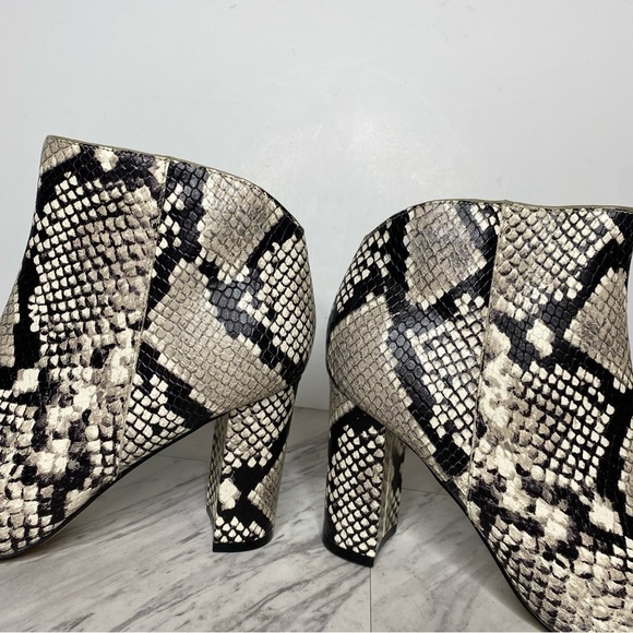 New! Marc Fisher Unno Snakeskin Leather Bootie 6 1/2 - Picture 8 of 13